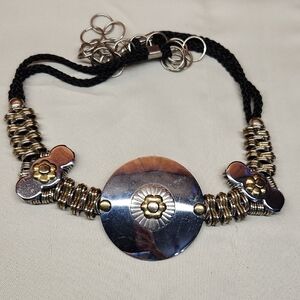 Bohemian Heavy Metal & Rope Adjustable Belt.